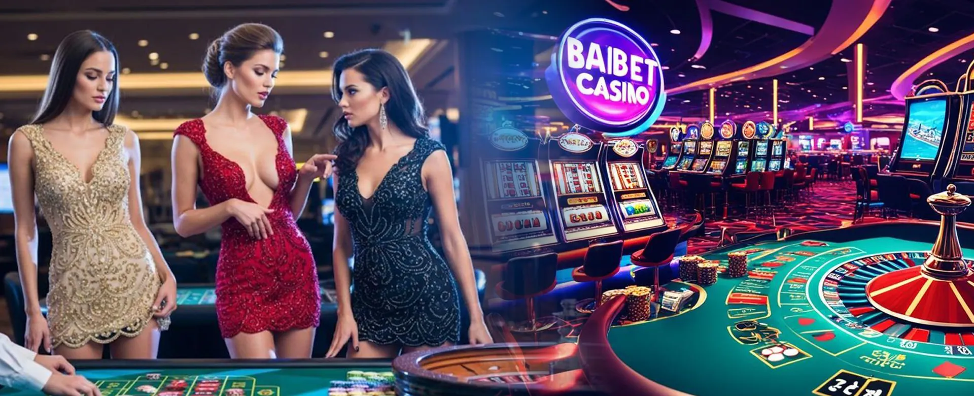 Mobile app showcasing table games and online casino features